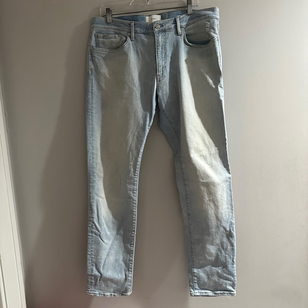 Ovadia New York‎ Slim 002 Light Wash Jeans Size 36